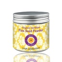 Deve Herbes Pure Flax Seed Powder (Linum ustatissimum) Organic Certified Natural Therappeutic Tingkat 100 gram (3.5 oz)