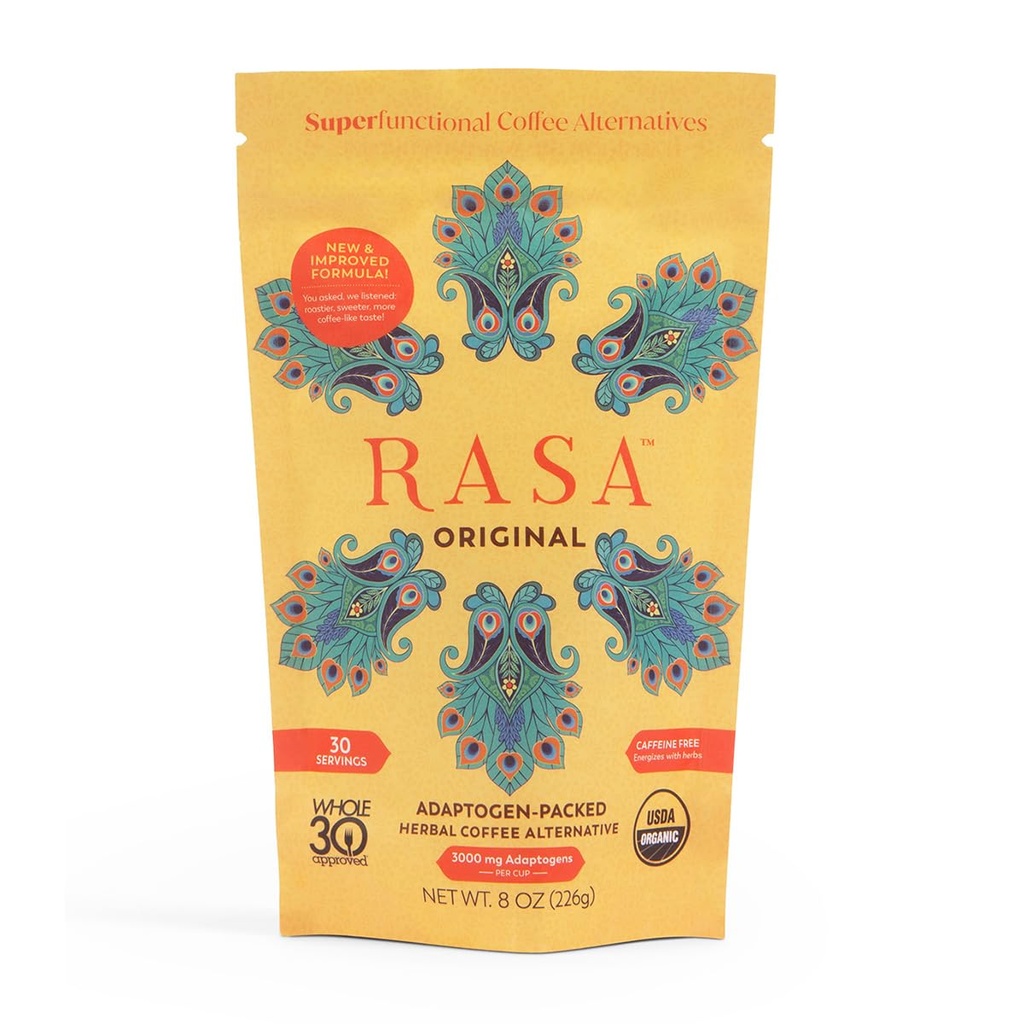 Rasa Asli - Adaptogenik Jamur Alternatif untuk Mendukung Better Overall Wellness, Lebih Baik Tidur, Clearer Skin 124; Vegan, Keto, Whole 30, Ayurveda Wellness Tonic dengan Chaga + Reishi (8 oz / 30 Pelayan)