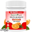Tambahan Besi Chewable untuk Perempuan / Pria (Karbonyl Besi 18 mg dengan Vitamin C 30 mg) Tablet di Orange Flavor 90 Count (1)