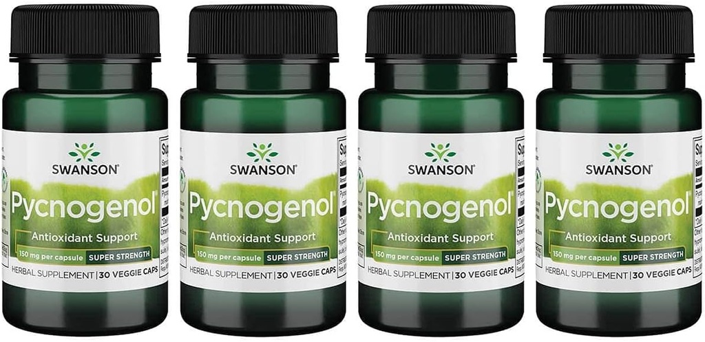 Swanson Ultra Pycnogenol - Super Kekuatan 150 mg 30 Veg Caps 4 Pack
