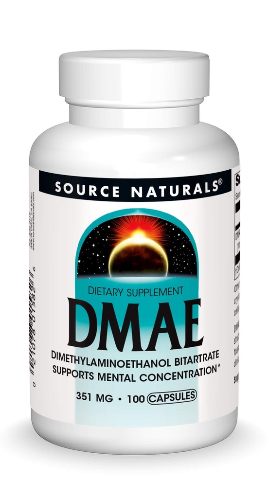 Sumber DMAE, Dimethylaminoetanol Bitartway - Support Mental Concentration *, 351mg - 100 Kapsul
