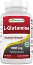 Tablet L-Glutamine 1000mg Terbaik untuk Workout (Non- GMO), 180 Count