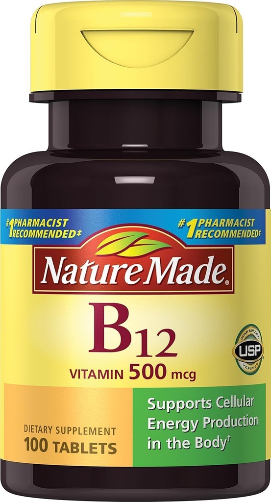 Nature Made Vitamin B-12 500 mcg Tablet 100 ea (Paket 2)