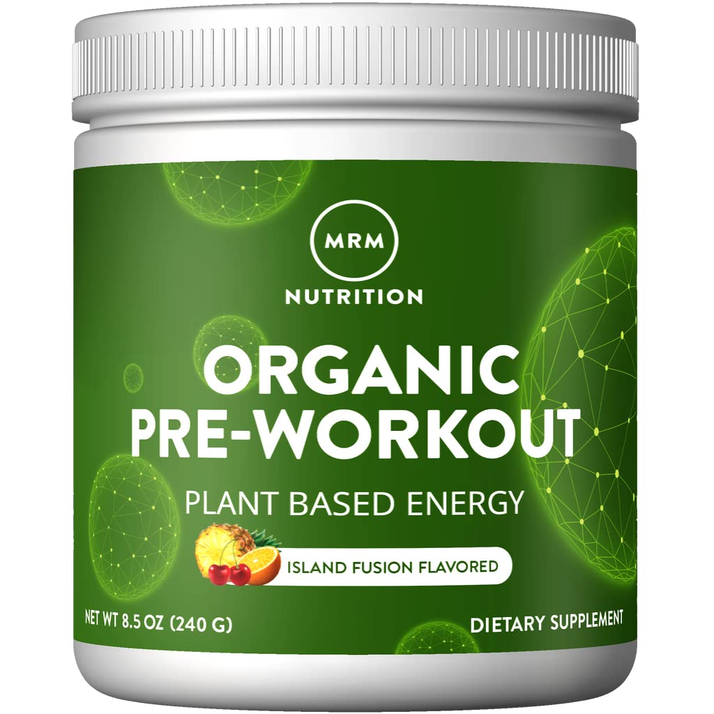 MRM Nutrection Organic Prefornic Powder = 124; Fusion Island Flavored 124; Superfids + 150mg Natural Caffegens + adaptogens; Clean Energy + Focus 124; Healthy Blood Flow 124; Vegan + Nor-GMO = 124; 20 Servings