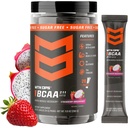MTN OPS BCAA Powder 2: 1: 1 Amino Acids Suplement Powder for Rapid Muscle Recovery & Repair with Zero Sugar & Gluten Free - 20- Servis, Strawberry Dragonfruit Trail Packs
