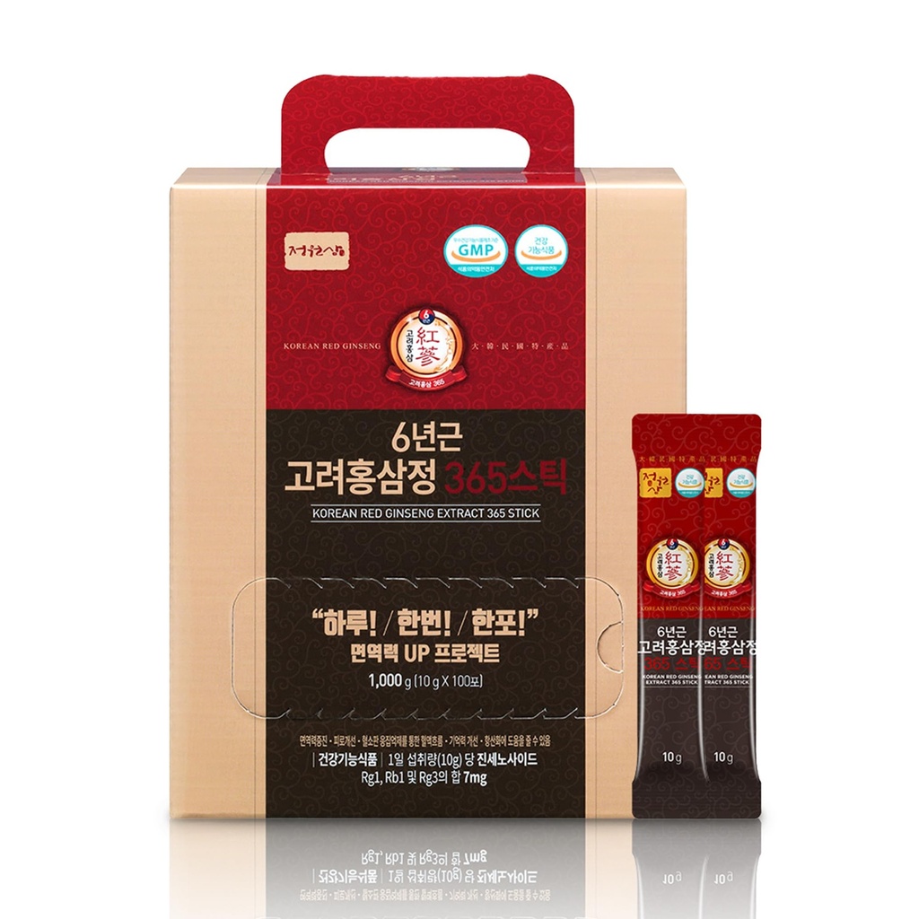 Tahun 6 Korea Ginseng Merah 365 124; 100 Stik 124; Vegan 124; 7mg Ginsenosides Per Stick