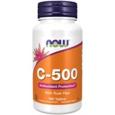 Now Foods Suplemen, Vitamin C-500 dengan Rose Hips, Antioksidant Protection *, 100 tablet