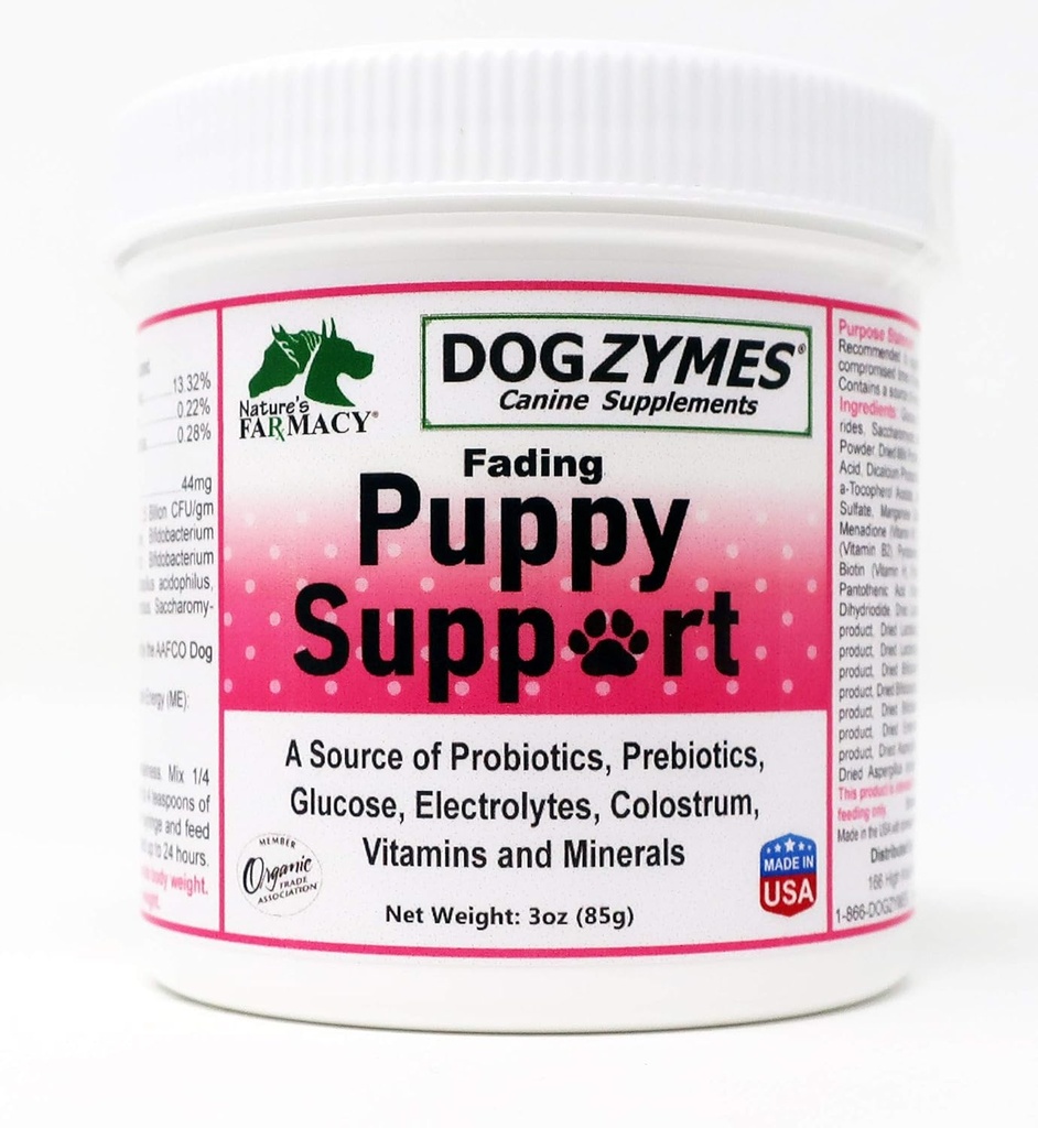 Dogzymes Fading Puppy Duppy Duppy Dukung Probiletic Enzymes Glutrolite Vitaminins Mix 1 sampai 16 dengan Air (3 Ounce)