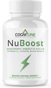 Caffeine Pil 100mg dengan L- Theanine & B12 - Suplemen Energi Alam + Fokus - Pil Energi Bersih untuk Pria & Perempuan - Caffeine L Theanine Nootropic - 60 Vegan Capsules