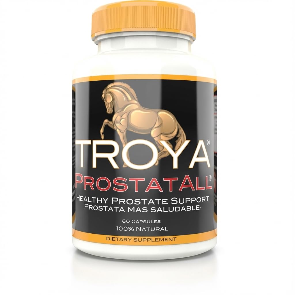 Tambahan TROYA - Melihat Palmetto, Zinc, Stinging Nettle & Pumpkin Seed Extract - 60 Capsules - Mendukung Fungsi Kesehatan Prostate & Uriner