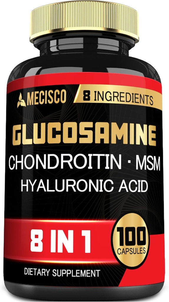 7000mg Glucosamin Chondroitin MSM dengan Suplemen Imune - Dukung Bone, Gabungan Kesehatan, Sistem Imune & Overall Health - 100 Kapsul