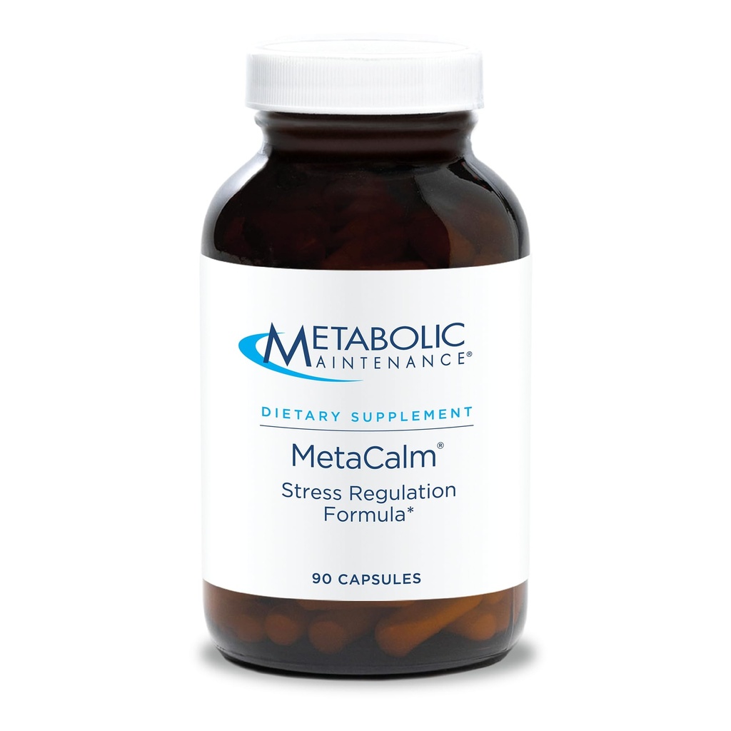 Pemeliharaan Metabolik MetalCale - GABA L- Theanine Suplemen untuk Tenang, Tidur, dan Dukungan Stress, Vitamin B6, Aktif Folasi, Magnesium & 5- HTP Kompleks untuk Dewasa, Pria dan Perempuan - 90 Capsules
