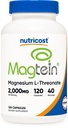 Nutricost Magnesium L- Threonate As Magtein 2000mg, 120 Capsules - Non-GMO, Gluten Free, Vegetarian Friendly