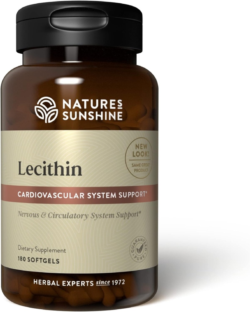Nature 's Sunshine Lecithin 180 Softgels
