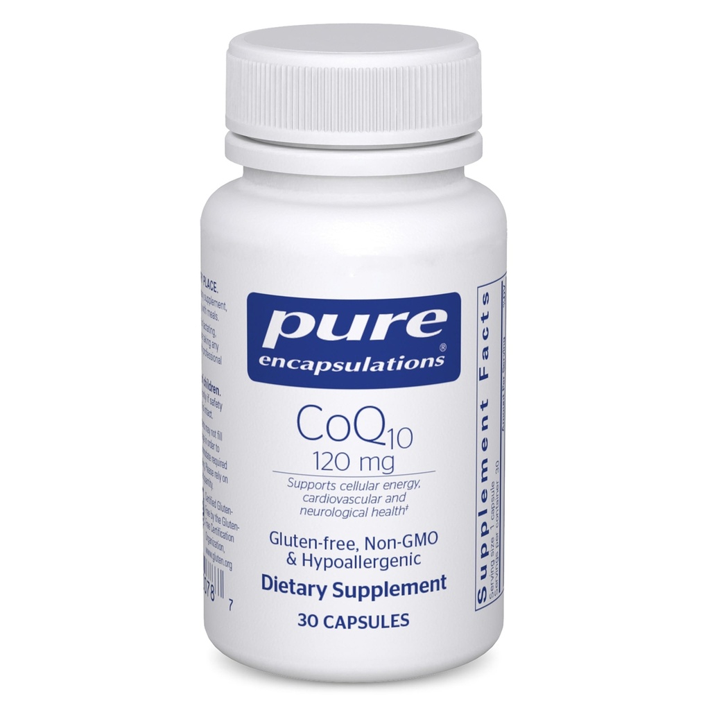 Ensulasi Murni CoQ10 120 mg - Suplemen Koenzim Q10 untuk Kesehatan Jantung, Energi, Antioksidan Antioksidan Otak & Kesehatan Ingatan - Kesehatan Sel, Dukungan Kognition & Cardiovaskular * - 30 Kapsul