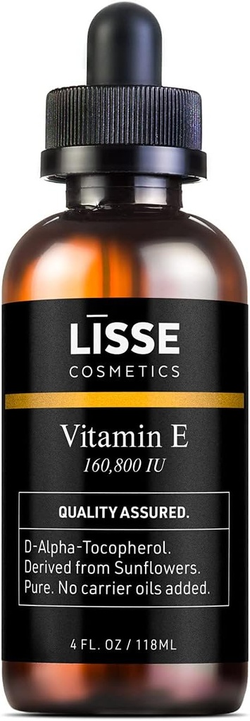 Lisse Pure konsentrasi Vitamin E Oil - 160,800 IU - Tidak ada Minyak Carrier ditambahkan - D-Alpha- Tocopheriol