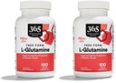 Whole Foods Market, L Glutamine 500Mg Veggie Caps, 100 Cacah (Paket 2)