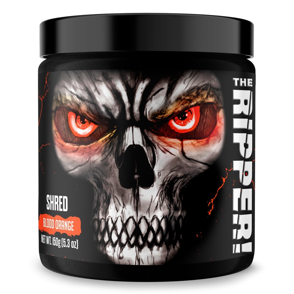 JNX sports The Ripper! Shredding Thermogenic Fat Burner - Blood Orange 30 Servings Award Fast Acting Thermogenic Prescape, Appetite Suppresant, Extreme Energy for Men & Women