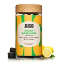 Jugo Energy + SUPERFoods 124; Vitamin B12 Gummies dengan Kale & Super Greens 124; 40 Count Caffeine- Free Energy Gummies = 124; Plant - berbasis, gelatin- Free, Non-GMO, dibuat di Amerika Serikat