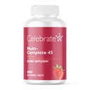 Merayakan Vitamin Multi- Complete Chewables, 45mg Iron - Daily Bariatric Multivitamin untuk Sleeve Gastrectomy dan Gastric Bypass Pasien - EscalypVitamin & Minemin- Berry (60 tablet)