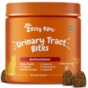 Zesty Paws Cranberry Urrenary Tract Bites for Cats - Kidney & Urinary Trakt Health - Soft Chews with D-Mannose, Vitamin B6 & L- Arginine - Imune & Gut Duck - Bacon - 60 Count