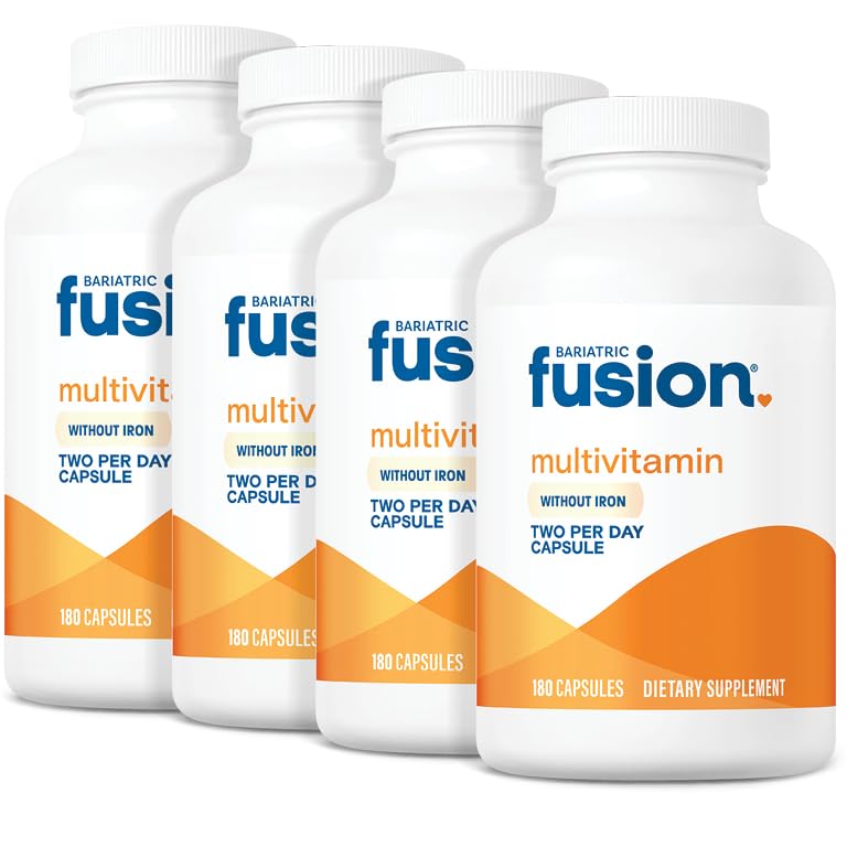 Bariatrik Fusion Baritric Multivitamin Tanpa Besi 124; Post Bariatric Bedah Pasien 124; Bebas Besi Bariatrik Vitamin untuk Gastric Bypass dan Kastrectomy Tidur 124; Katup 124; Persediaan 1 Tahun