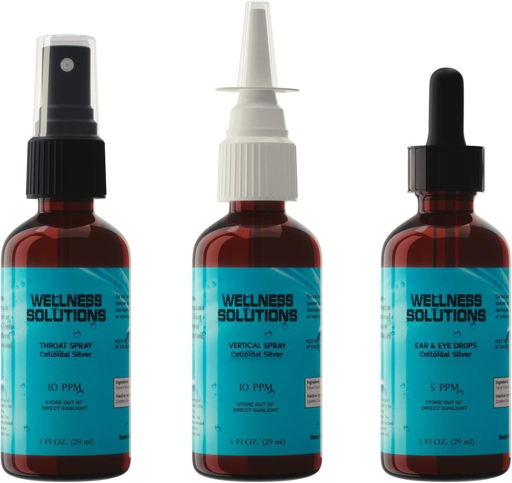 Colloidal Silver-Combo Pack-Gluten Free-Vegan