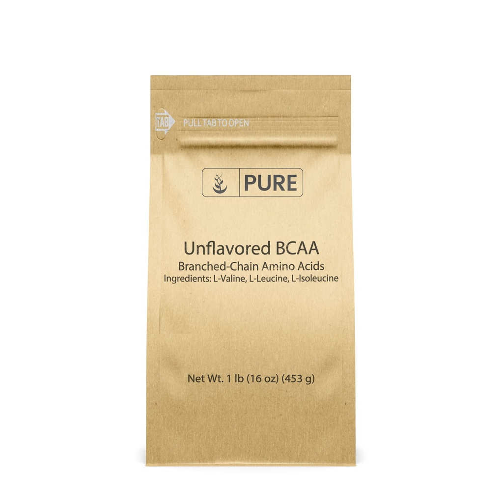 Bubuk BCAA (1lb) murni Ingreasi Tak Berrasa, Branched Chain Estibe Amino Acids, Suplemen
