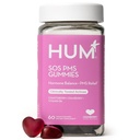 Nutrition SOS PMS Gummies, PMS Supplement for Women, Dukung Cycle Sycle Symptoms, Bloating, Hormonal Saldo, Termasuk Vitamin B6, Cranberry & Chasteberry Vitex, Gluten Free, 60 Vegan Gummies