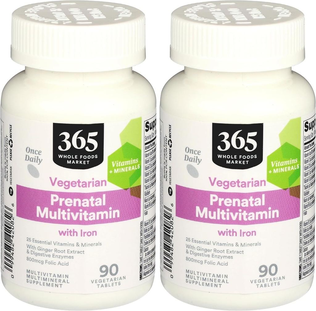 365 oleh Whole Foods Market, Multi Prenatal One Daily, 90 Tablet (Paket 2)
