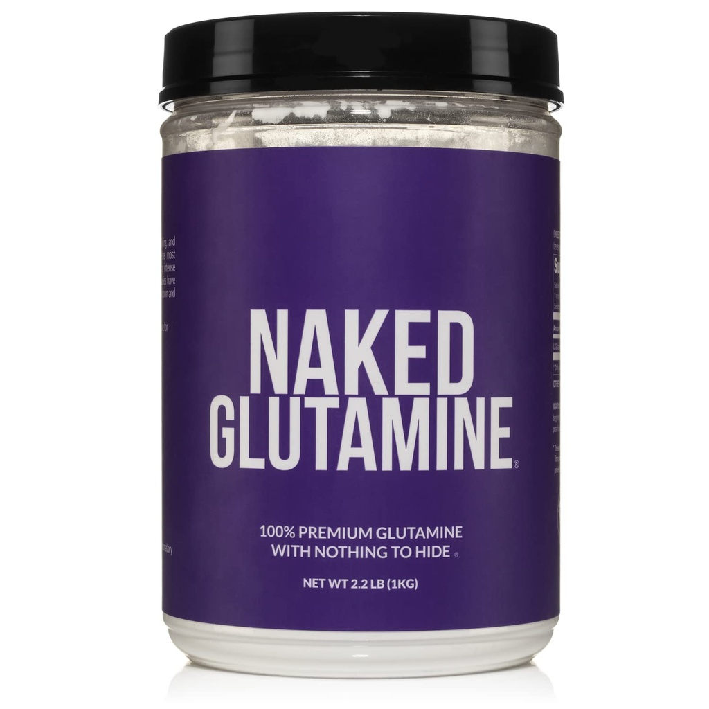 Murni L-Glutamine dibuat di Amerika Serikat - 200 pelayan - 1.000g, 2.2lb Bulk, Vegan, Non-GMO, Gluten dan Soy Free. Tidak Ada Alamat