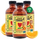 CHILDLIFE ESSENTIALS Liquid Vitamin C - Pure Vitamin C Liquid Suplement for Kids, Imune System Support, Great Taste - Natural Orange Flavor, 4 Fl Oz (Paket 3)