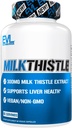Evlution EVL Silymarin Milk Thistle Capsules - Tambahan untuk Optimal Liver Detox & Repair - Herbal Liver Dukungan Tambahan dengan Ekstrak Thistle Susu Murni - 60 Non-GMO Vevsules Capsules