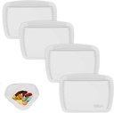 4 Pieces Pill Organizer Reconable Pocket Pill Case Portable Open Pill Pouch Silicone Small Box Pil Pill Pill Pill Pill Bags Organizing Medication, Vitamin, and Tablets for Travel (White)
