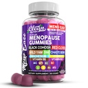 Tambahan Menopause untuk Wanita Gummies dengan Black Cohosh, Wild Yam, DIM, Magnesium, Red Clover Chasteberry untuk Hormone Relief Night Sweats Mood ditambah Bergamot, Vitamin D3, Vitamin B6 B12