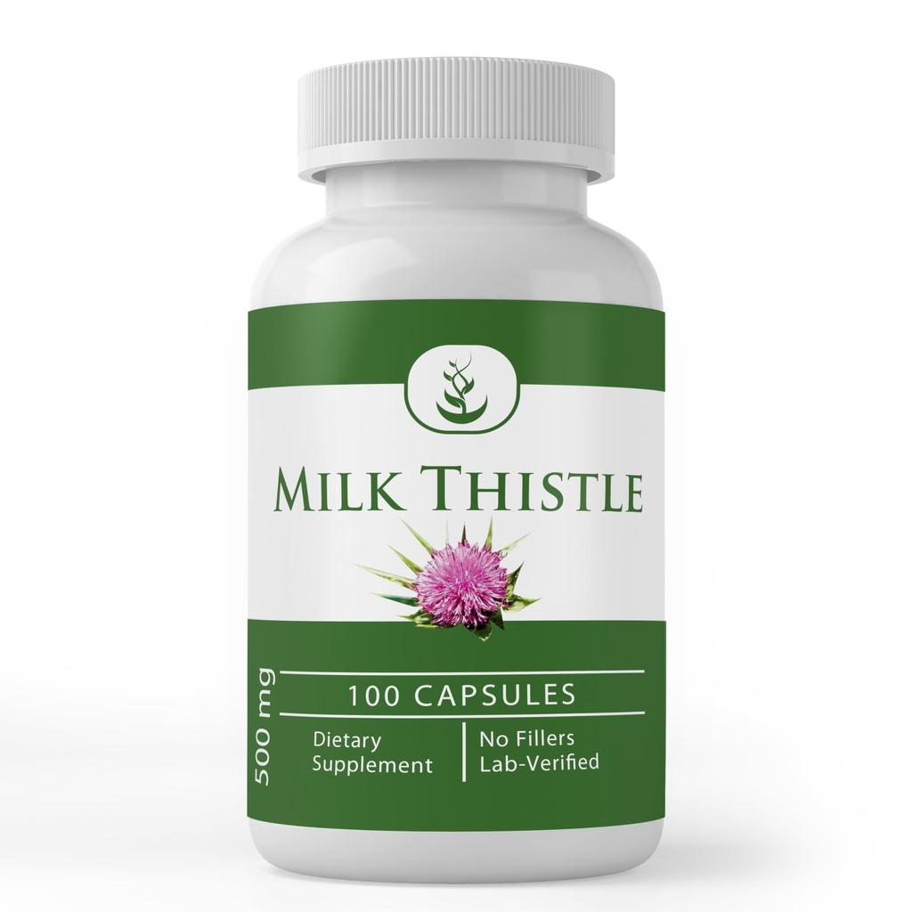 Murni Asli lngredians Milk Thistle (100 Capsules) No Magnesium Or Rice Fillers, Selalu Murni