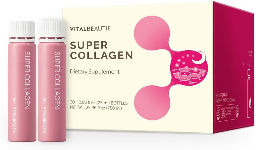 VITALBEUTIE Super Collagen Original (Liquid Marine Collagen) Berisi GABA untuk Kulit, Rambut, Nails + Stress Relief, Sehat Tidur oleh AMOREPASIFIC Korea Skincare - 30 Hamba