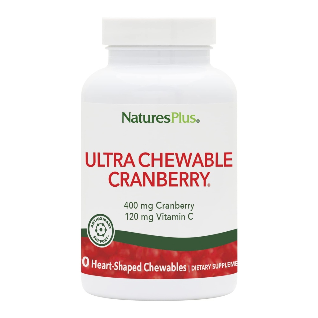 NaturresPlus Ultra Chewable Cranberry - 90 Love Berry Tablet - Promotes Urinary Tract Health - Non-GMO, Gluten Free - 45 Servings