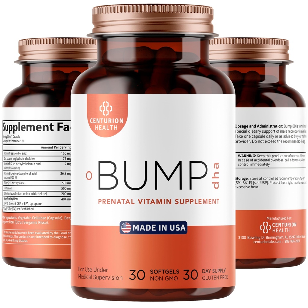 Acturion Labs Premium Prenatal Vitamin [10 Kuat Ingredictions] dengan DHA, EPA, Folate dan Vitamin B12, Semua Pregnancy Suplemen Natural untuk Pengembangan Fetal dan Dukungan Pregnancy, 30 Softgeels