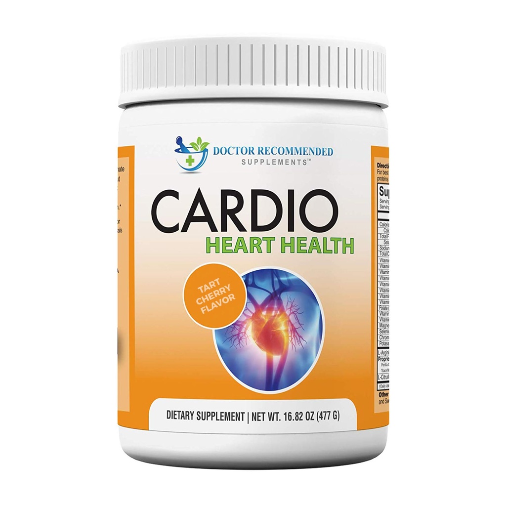 Cardio Heart Health Powder - L-Arginine Tambahan 5000mg & L- Citrulline 100mg, 16.82 oz