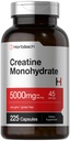 Horbäach Creatine Monohydrate 12.4; 5g 14; 225 Capsules 14; Non- GMO, Gluten Free Suplemen