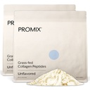 Promix Hydrolyzed Collagen Peptides - Tipe 1 Grass Fed Collagen, 4.7g glycine, Tipe 3 bioaktif peptides - Unflamited - 2.5 Pound (Pack of 2)