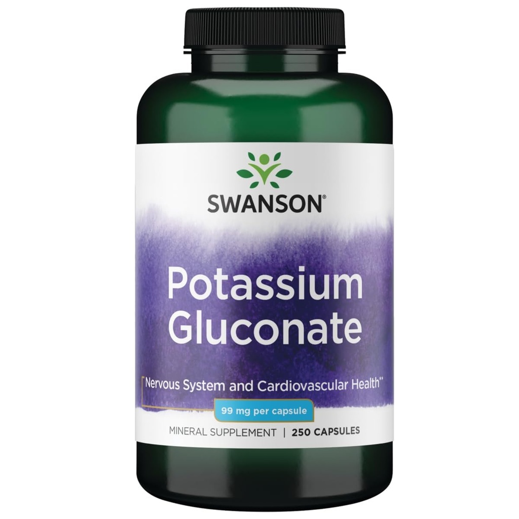 Potassium Swanson (Gluconate) 99 Miligram 250 Capsules