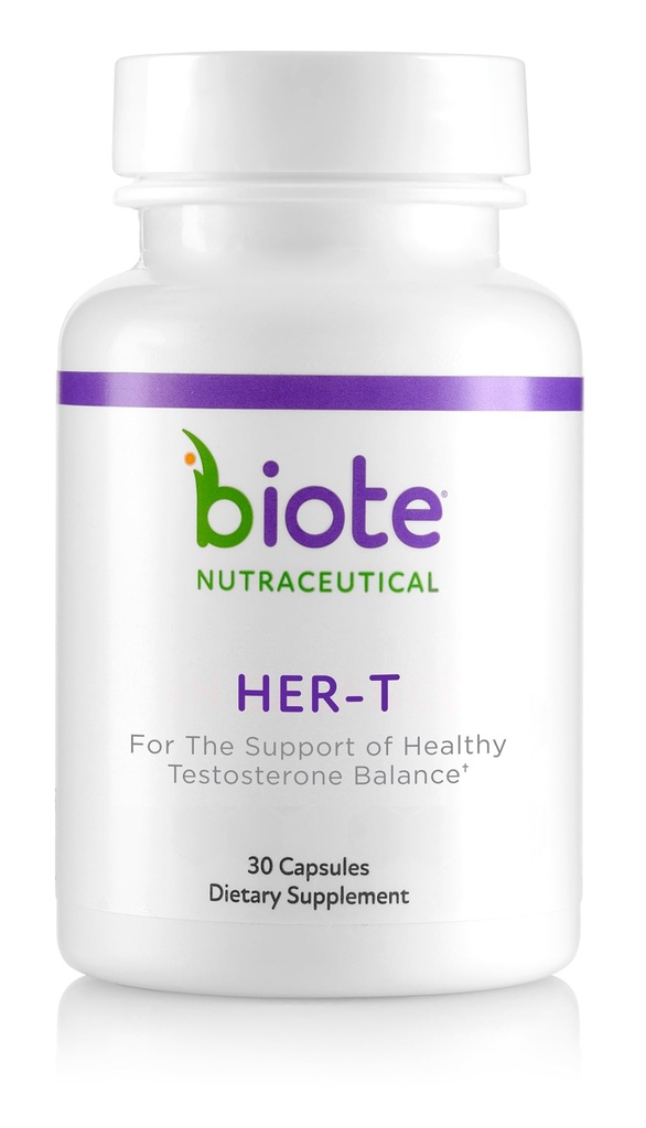 Biote Nutraceuticals - HER- T - Healthy Testosteron Dukungan untuk Perempuan (30 Kapsul)
