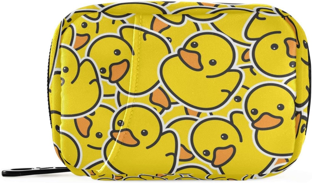 Kotak Pill Duck Cartoon Duck 7 Hari Perjalanan Kasus Pill Organizer Tas Dengan Zipper Obat Vitamin Portable