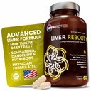 OmniBiotics Liver Cleanse Detox & Repair Suplemen - Milk Thistle, Dandellion Root, Alpha Lipoic Acid, Artichoke Extract, Schisandra, Silymarin - 60 Vegan Capsules