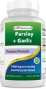 Terbaik Parsley dan Bawang putih 1000 mg per Serving 250 Vegetarian Capsules. Gluten Free and Non- GMO.