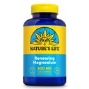 Natures Life Render Magnesium 500 mg - ditambah Vitamin B-6 - Otot dan Saraf - Lab Verifikasi (180 pelayan, 180 VevCaps)