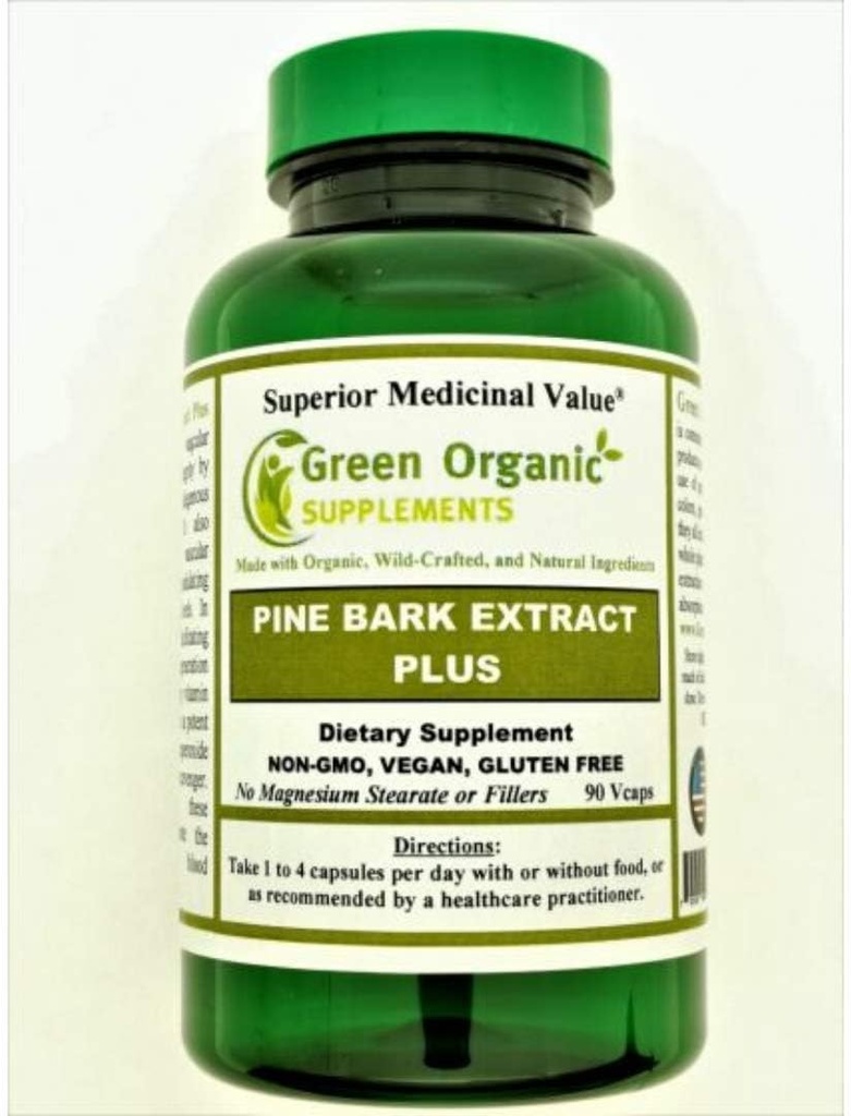 Suplemen Organik Hijau Pine Bark, Pycgnogenol (Paket 1)