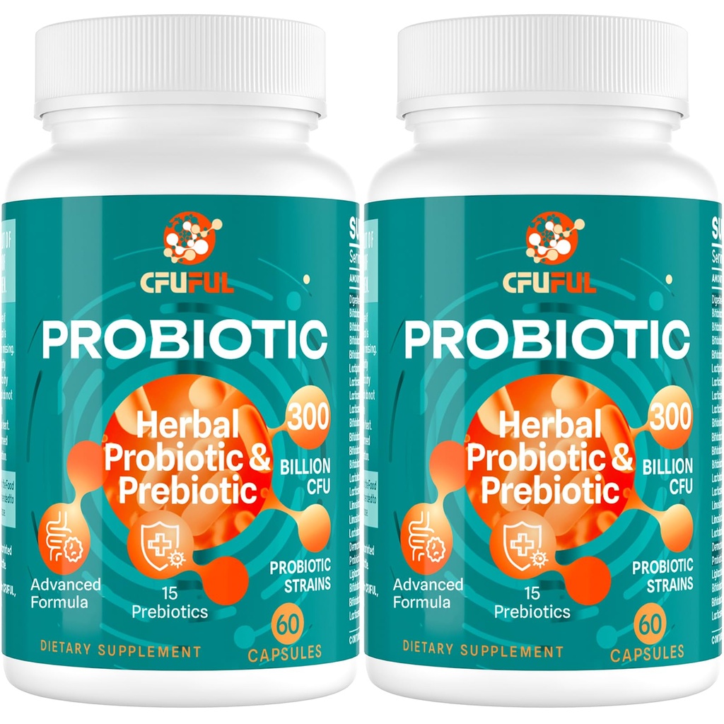 Progres for Women & Men - 300 Billion CFU, 24 Strains Probiotic + 15 Organic Herbs Pregnanic Blend, Overall Digetical Gut Health, Imune, Constipation & Bloating, Shelf Stable - 4 Months Suppply